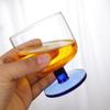 Высокоценный прозрачный стеклянный бытовой стаканчик для вина с толстым дном, креативный круглый стаканчик, специальный женский бокал для вина