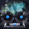 360 Degree Adjustable Car Cooling Fan Single/Dual Head Automotive Electric Fan Desktop Fan  Summer