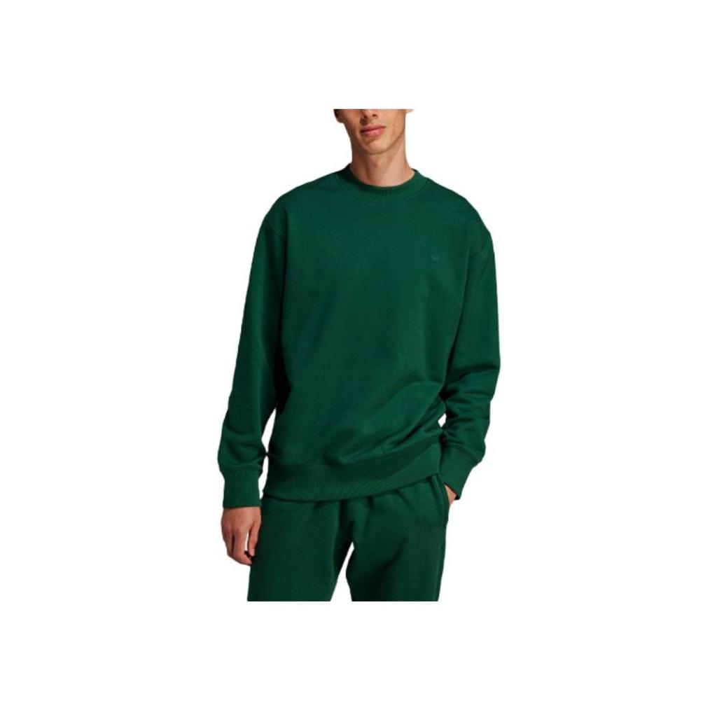 Adidas Оригинальный свитшот Adicolor Contempo с однотонным логотипом, мужские топы, лесно-зеленый IM4399