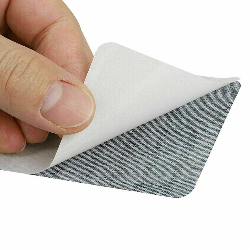 20Pcs Iron-on Patches Jean Patches Denim Fabric Patches No-Sew  Mending Cloth Knee Pant Patches 4