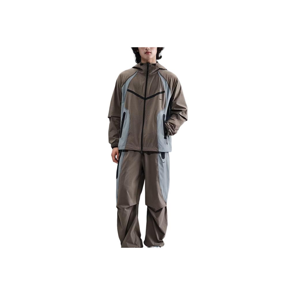 Nike Ветровка Tech Dri-Fit Swoosh Влагоотводящая На молнии С капюшоном Удобная Куртка с длинным рукавом Мужские куртки IH8462-289