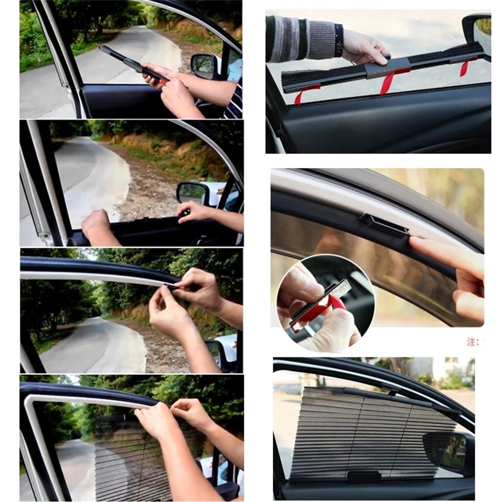 Складной солнцезащитный козырек для автомобиля, боковая сетка для защиты штор