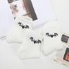Men's Cartoon Bat Cotton Socks - Spring/Summer, Short Mid-Calf, Sweat-Absorbent, Jacquard Design, Internet Celebrity Style.