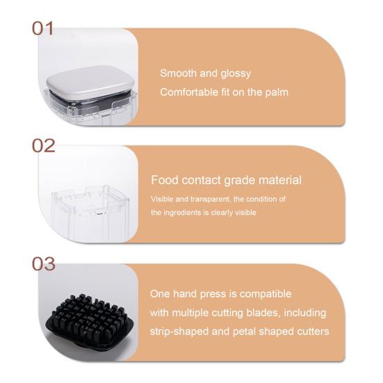 Ручной измельчитель овощей из нержавеющей стали, нарезка для картофеля фри, для нарезки кубиками, ломтиками, легко нажимаемый овощерез для картофеля, моркови, лука