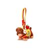Fluffy Dachshund Plush Dog Keychain Soft Jewelry Puppy Car Key Ring Collection Girl Heart Animal Puppy Dolls Keyring