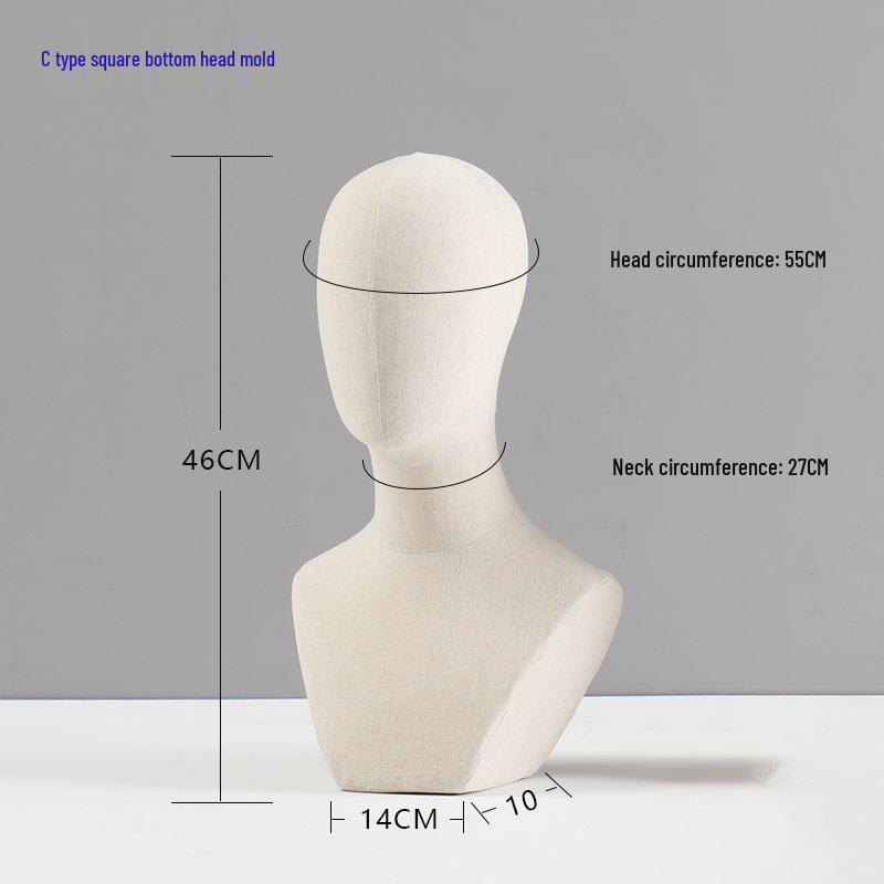 Голова манекена для демонстрации шляп, шарфов, париков и ювелирных изделий, совместимая с булавками