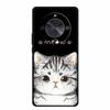 Coque For Honor X70 5G Case Cartoon Cat Funda Black Silicone Soft Back Cover For Honor X70 2025 Phone Case Cover X 70 HonorX70