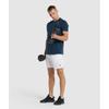 Gymshark Arrival Regular FiT T shirT Navy A2a1j Ubcy