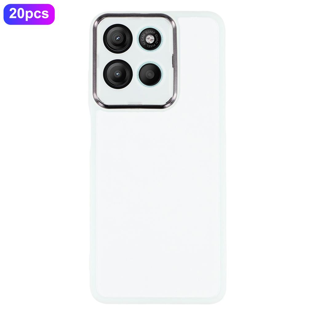 Оптовая покупка 20 шт. Чехол для Motorola Moto G15 4G с гальванизированной рамкой камеры, ТПУ чехол для телефона с точными вырезами