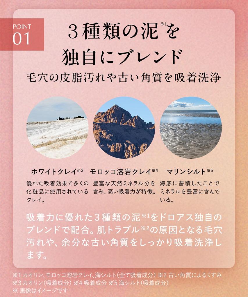 DROAS Набор очищающих гелей для лица Clay Mild Scrub Wash Clay Cleansing Gel