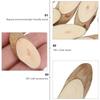 20 pcs 4-5Cm Oval Wood Slices Natural Pine Diy Wooden Circles For Craft Wedding Decor Log Discs Handmade Coasters