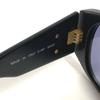 CHANEL 01451 vintage CC Logo Smoke eyewear sunglasses Plastic Black/Gold