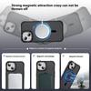 Чехол для iPhone 14 с подставкой для объектива, матовая задняя крышка, совместимый с MagSafe