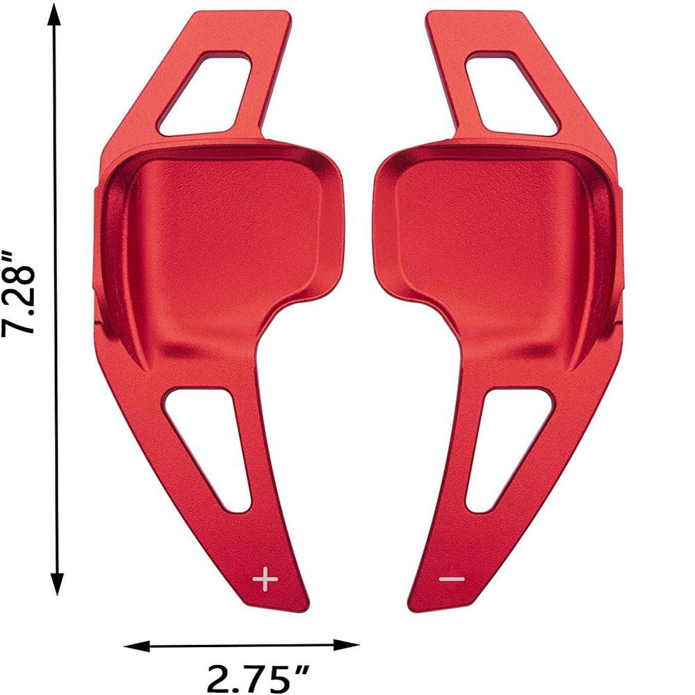 Красные алюминиевые накладки-удлинители подрулевых лепестков для BMW