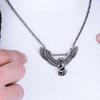 Majestic 925k Sterling Silver Eagle Pendant Necklace for Men,  Articulated Moving Wings,  Authentic Byzantine Chain,  Unique Men's Gift