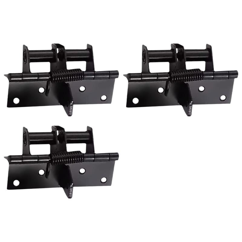 3Pcs Self Closing Spring Door Hinge 90 Degree Positioning Automatic Door Closers Hinge Hardware for Wood Door Cabinet