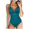 Sexy Female One-Piece Large Size Swimwear 4XL Push Up Women Plus Size Swimsuit Closed Body Bathing Suit For Pool Beach Wear 2025