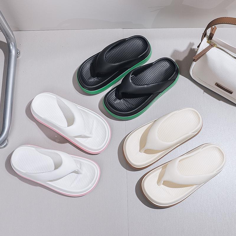 Женские шлепанцы Популярная дизайнерская обувь Повседневные сандалии на платформе Нескользящие уличные тапочки Особенности Плоские сандалии