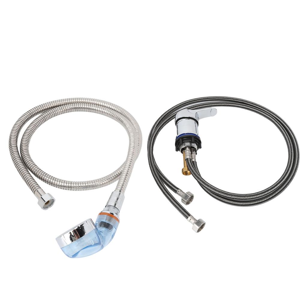 Salon Shampoo Bowl Faucet Sprayer Kit with 120cm Hose Mixing Valve Shampoo Basin Bowl Sprayer Set