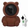 1080P WiFi Pan/Tilt Camera Brown Bear Styling Night Vision 2?Way Audio Security Home Surveillance