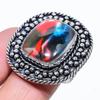 Dicorich Glass Gemstone 925 Sterling Silver Gift Jewelry Ring Size 7