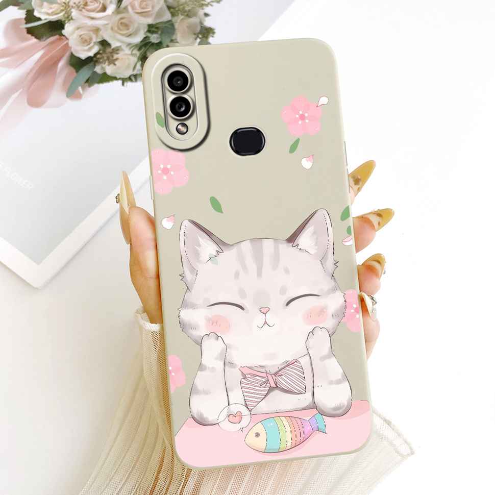 Casing For Samsung Galaxy A10s Cute Cat Pattern Shockproof Back Cover Silicone Phone Case For Samsung A10 s A 10s A10s Soft Case