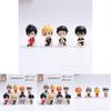 High Quality 8pcs Sitting Volleyball Boys Miniature Figures Hinata Shoyo Kageyama Tobio