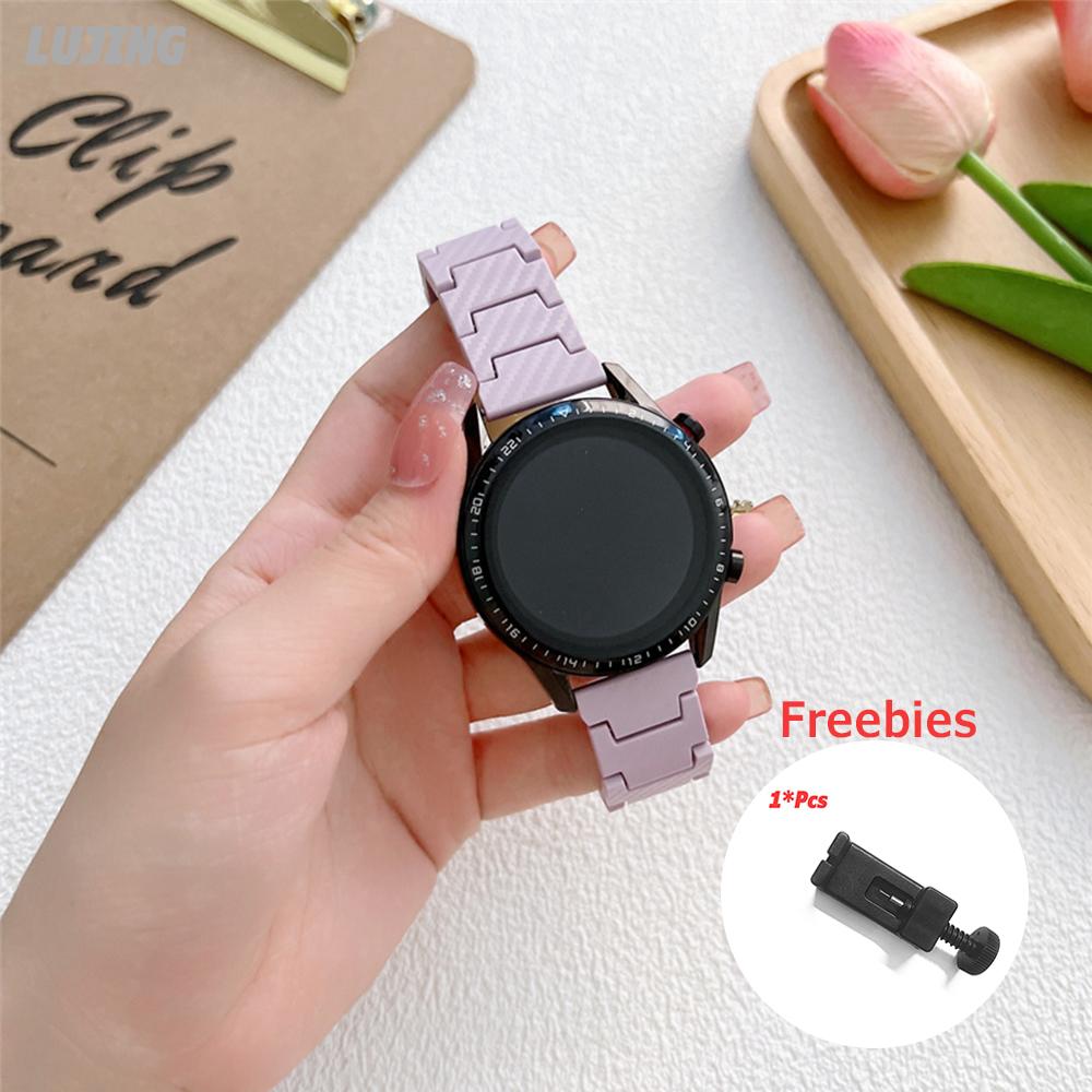 Ремешок 20 мм 22 мм для часов Samsung Galaxy watch 5 Pro/6/4/classic 46 мм Active 2 40 мм 44 мм Браслет из углеродного волокна Huawei GT/2e/3/Pro Amazfit GTS 2 Группа Xiaomi