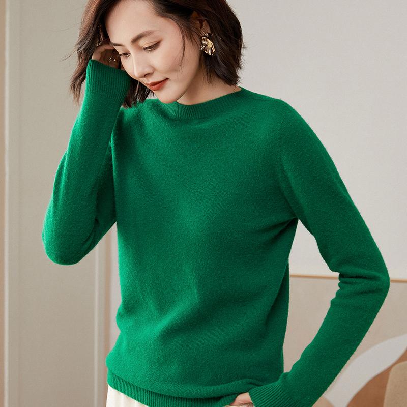 Женский свитер из 100% мериносовой шерсти, СОВРЕМЕННЫЙ НОВЫЙ кашемировый свитер SAGA, вязаный пуловер, зимний теплый женский джемпер, вязаный топ