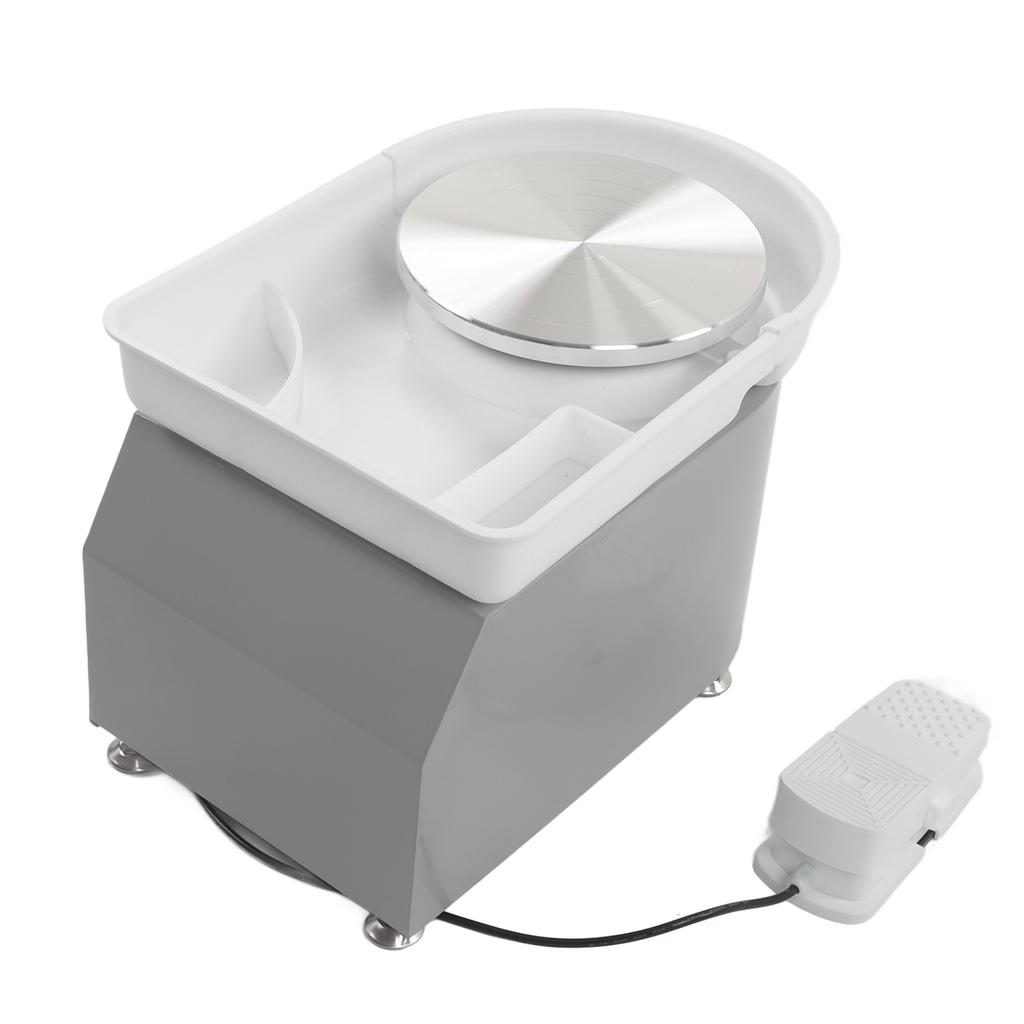 Гончарный круг Машина Плавное изменение скорости Съемный поддон Низкий уровень шума 350 Вт Серый Электрический Керамика