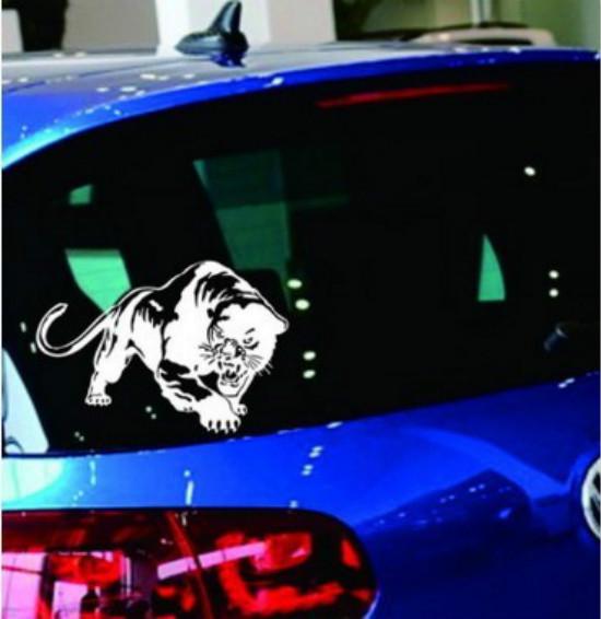 Автомобильная наклейка 3D Огненная дикая пантера охотничья забавная наклейка на автомобильные наклейки и наклейки