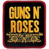 Guns N Roses Тканый сложенный логотип с утюгом на нашивке