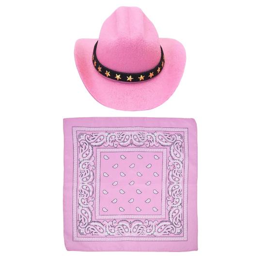 Костюм ковбоя для крыльца гуся, ковбойская шляпа в стиле вестерн с банданой, праздничный костюм гуся для 23-дюймовой/17-дюймовой цементной статуи гуся