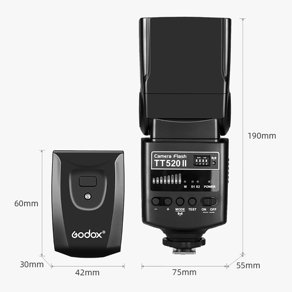 Godox Вспышка TT520 II TT 520 II Thinklite для камеры со встроенным беспроводным сигналом 433 МГц для Canon Nikon Pentax Sony Fuji Olym