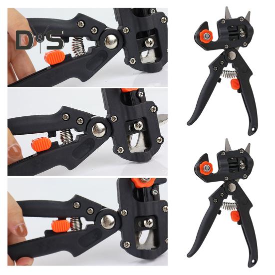 Ножницы для прививки растений Профессиональный садовый инструмент для прививки 2 в 1 Сверхпрочные секаторы для обрезки цветов, фруктовых деревьев, кустарников