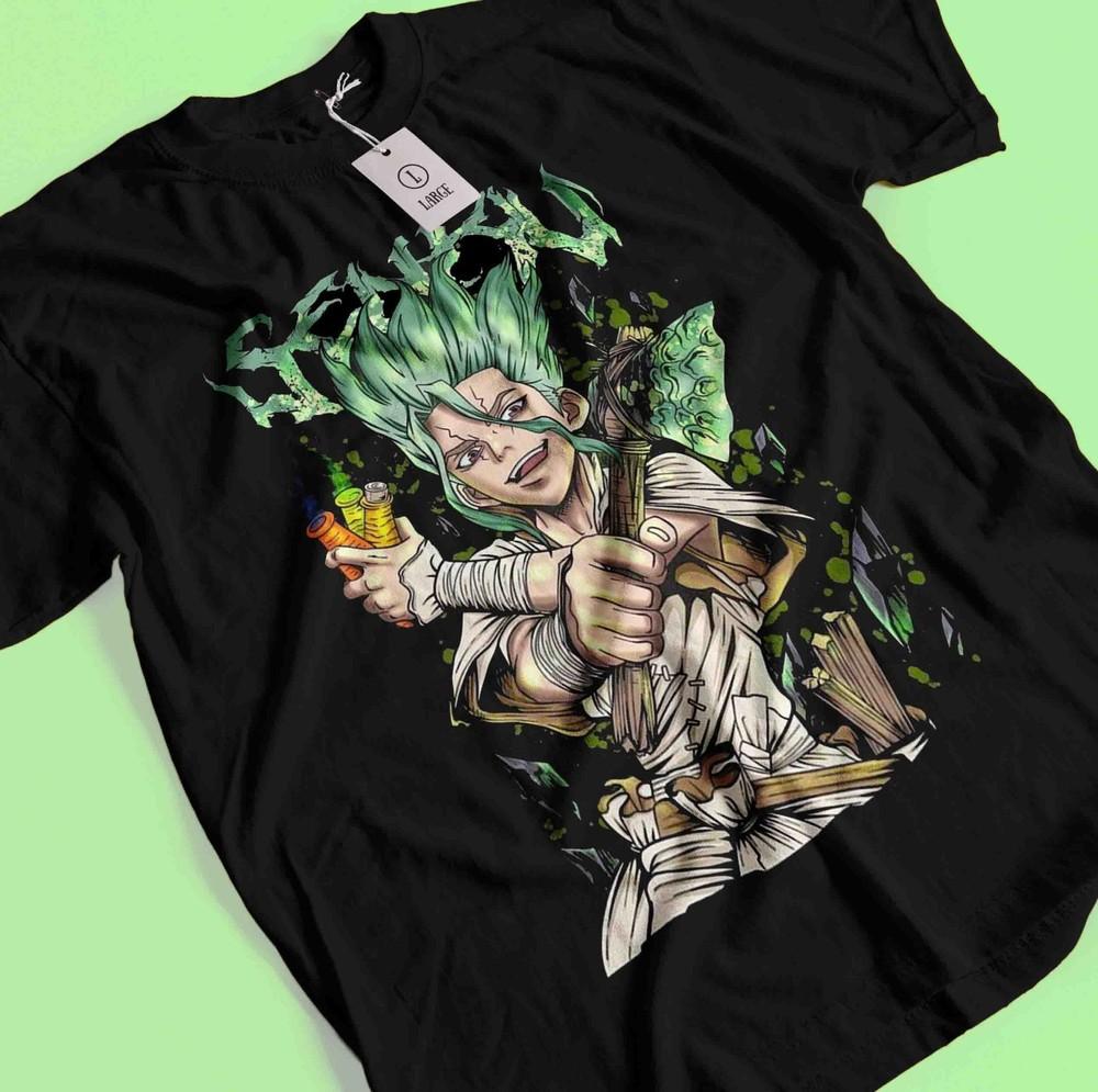 Футболка Dr Stone Senku Ishigami футболка Ryusui футболка Asagiri Seiyuu аниме рубашка