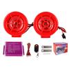 Motorcycle Alarm Sound System with Flashing Light 100Hz To 6KHz MP3 Radio Bluetooth Stereo Speaker for Motorbike