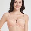 Французское Сексуальное Кружево Большой Бюстгальтер Маленькое Нижнее Белье Женский Пуш-ап Предотвращающий Провисание Дышащий Тонкий Бюстгальтер