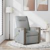 Massage Chair Light Grey Fabric