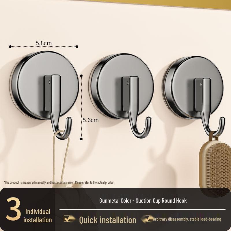 Крючок на присоске без сверления: Прочный клей без следов для использования на кухне, в ванной и на двери