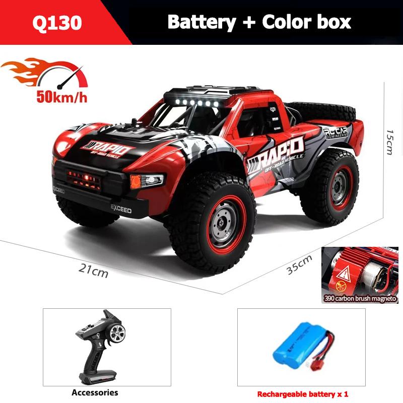 AAYD1 JJRC Q130 1:14 70 KM/H or 50KM/H 4WD RC Car With Light Brushless Motor Cars Remote Controlled High Speed Drift Monster Truck Toy