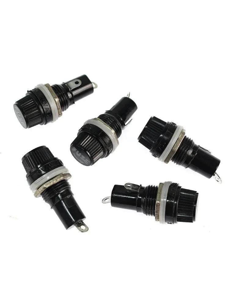 5PCS 5x20MM 6x30MM Glass Fuse Holders 5*20 6*30 Insurance Tube Socket Fuse Holder for insurance Panel Mount Fuse Holder