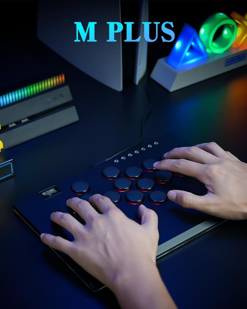 Haute42 Leverless Akekon Контроллер без рычага Akekon Ультратонкая толщина Широкая верхняя панель M16 PLUS 16 кнопок Роскошная текстура Можно положить на колено