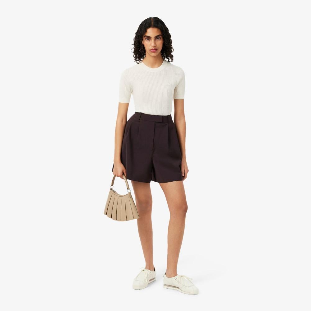 [lacoste] Women's Wool Blend Bermuda Pants FF0243-56G3LA