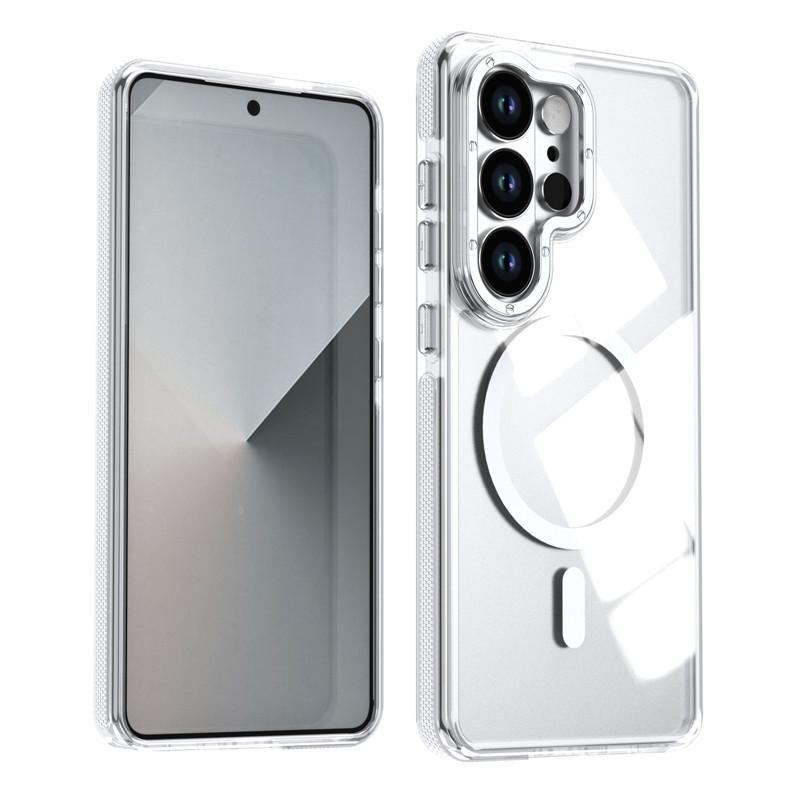 Подходит для Samsung S26Ultra прозрачный чехол для телефона Простой Samsung S25/25Plus магнитный чехол для телефона
