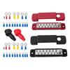 Terminal Bus Bar Ground Power Distribution Terminal Block Bus Bar with Cover for Auto Marine Car Pickup Trailer RV Boat