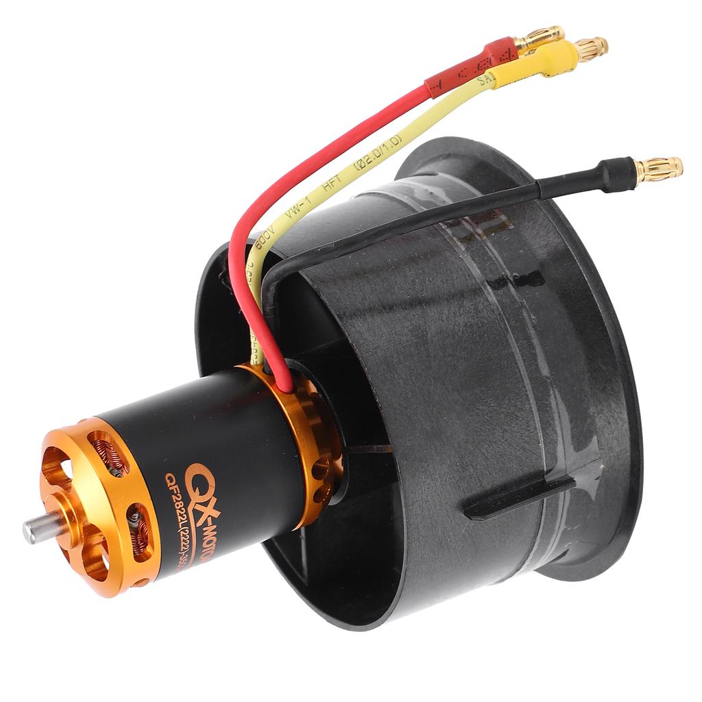 QXMotor 64 мм EDF комплект QF28223500KV бесщеточный двигатель с 12 лопастями канальный вентилятор для радиоуправляемого самолета
