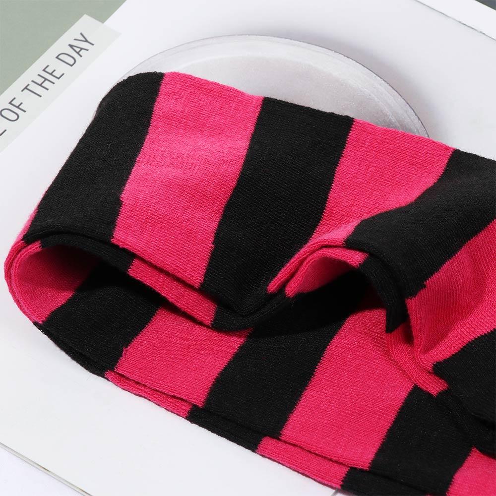 Повседневные Теплые Женские Полосатые Чулки Выше Колена Длинные Носки До Бедра