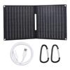 15W 5V Portable Foldable Solar Panel IP67 Waterproof USB and Type-C Outputs Solar Panel Charger for