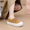 Повседневная обувь на платформе для женщин Легкие кроссовки из искусственной кожи Теннисные туфли на шнуровке Удобная обувь для ходьбы Женские нескользящие дышащие низкие туфли
